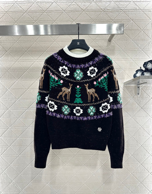 25FW New Soft and Comfortable Crew Neck Long Sleeve Sweater