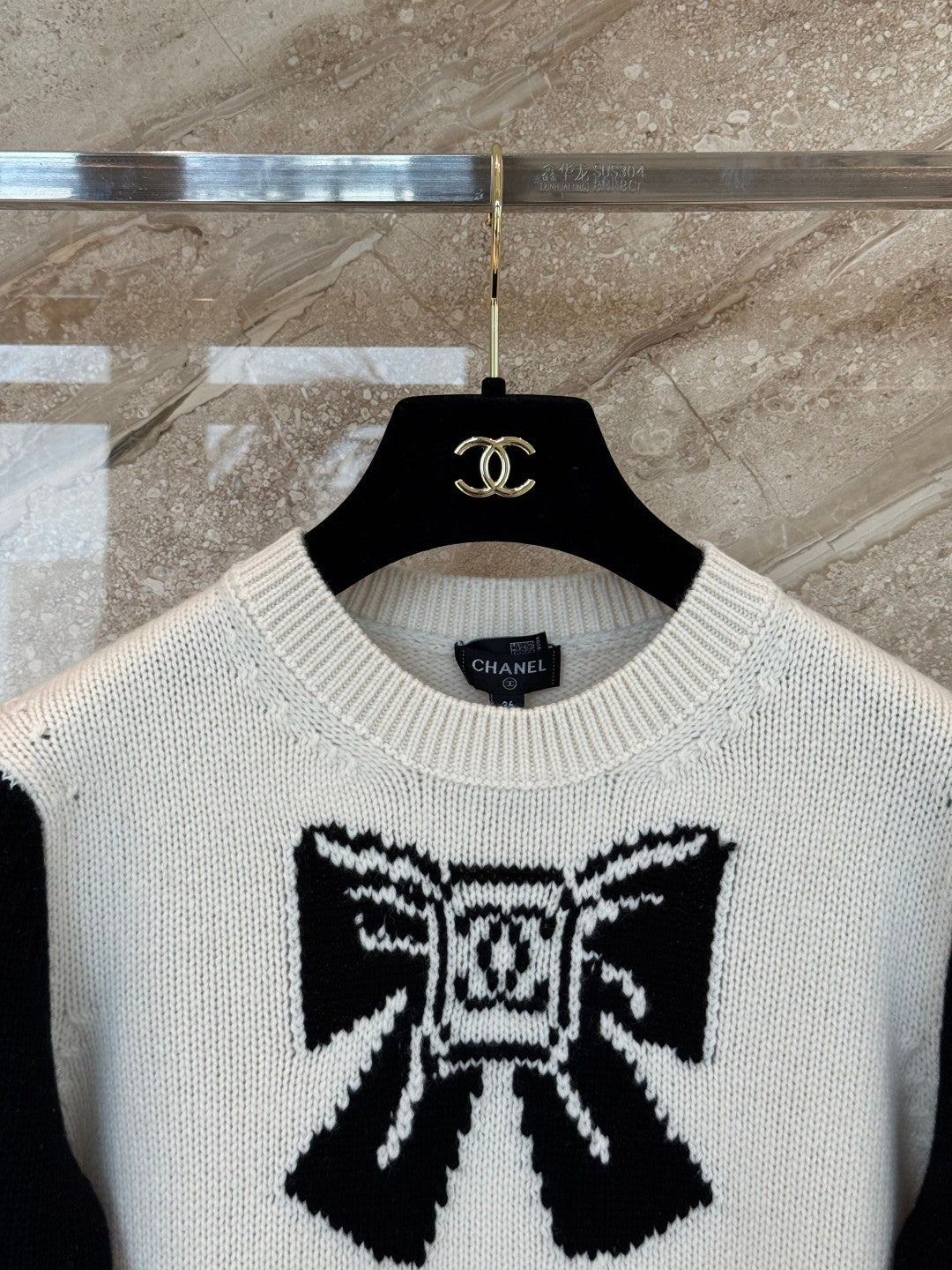 25FW New Bow Knit Sweater