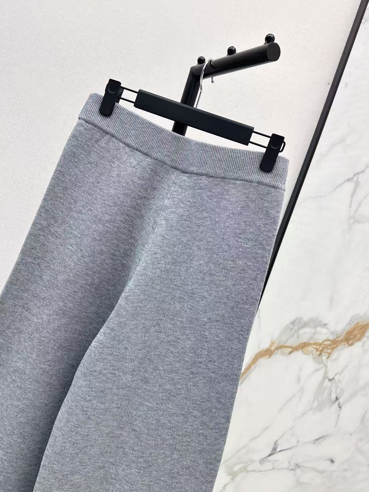 25FW NEW Double-faced cashmere pants