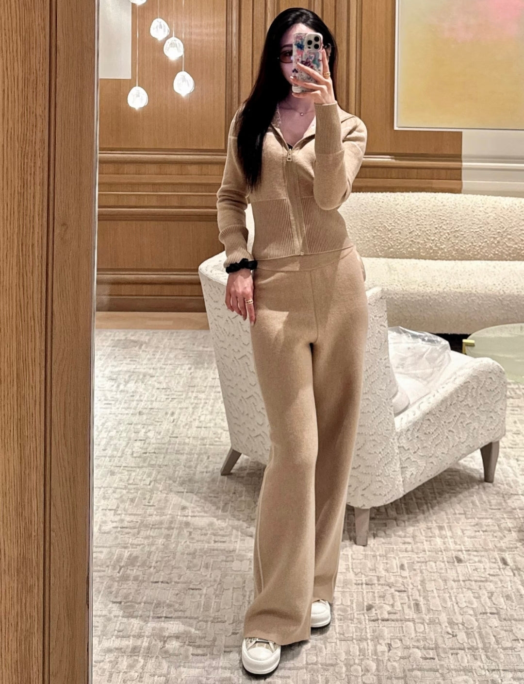 25FW NEW Double-faced cashmere pants