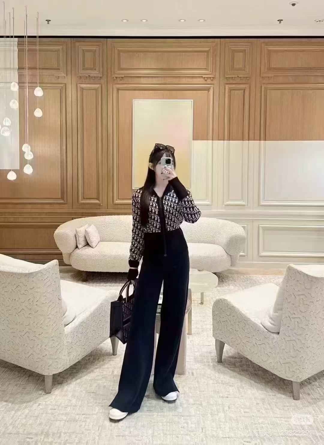 25FW NEW Double-faced cashmere pants