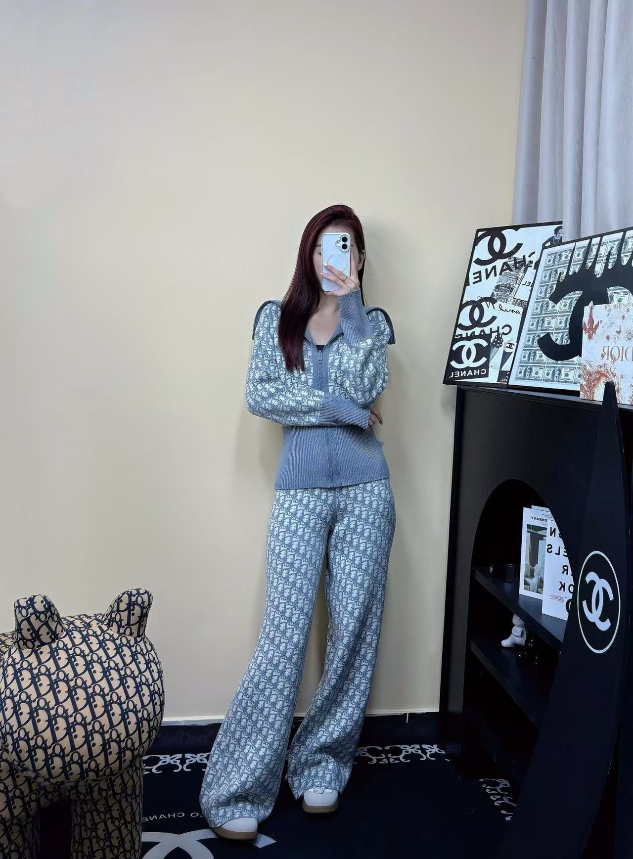 25FW NEW Double-faced cashmere pants