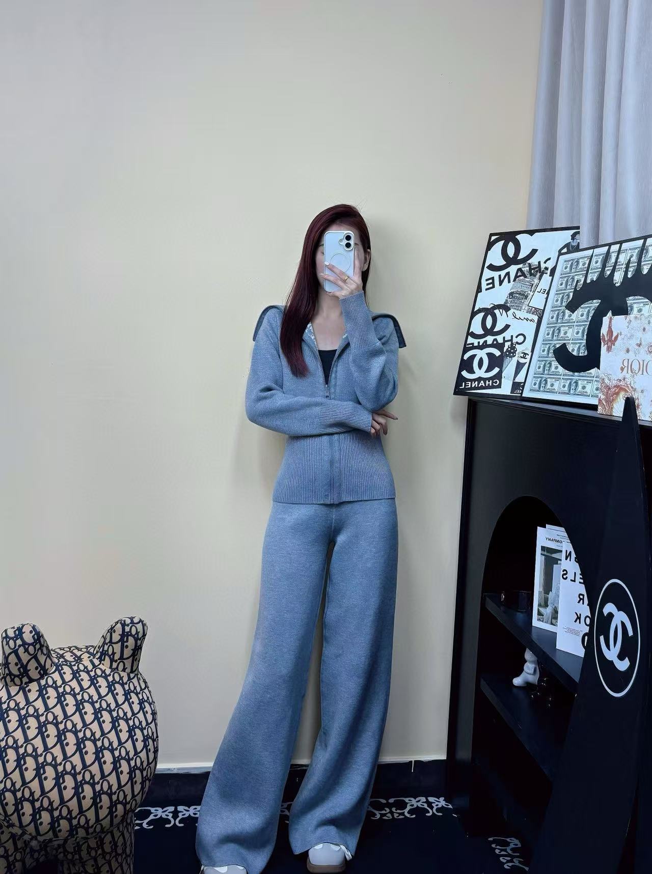 25FW NEW Double-faced cashmere pants