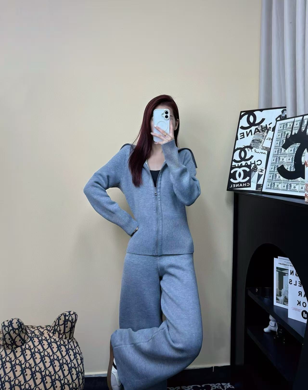 25FW NEW Reversible cashmere jacket