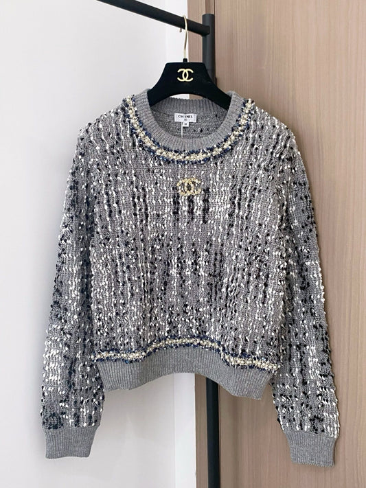 25FW new breathable logo pattern long-sleeved sweater