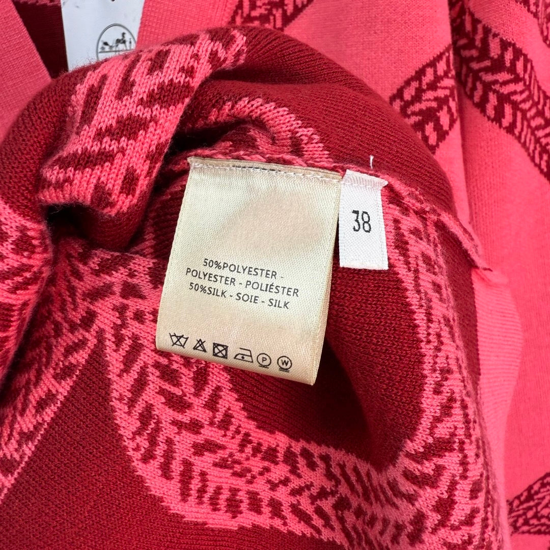 ❤️‍🔥Limited edition❤️‍🔥  25FW French contrast jacquard pattern V-neck knitted cardigan