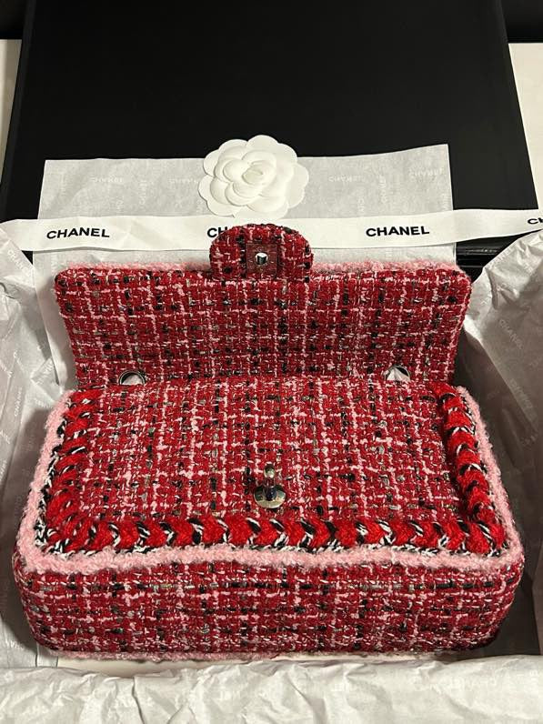 🎄Xmas🎄25C Red wool webbing bag