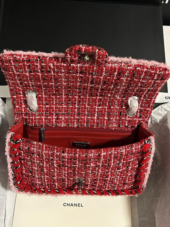 🎄Xmas🎄25C Red wool webbing bag