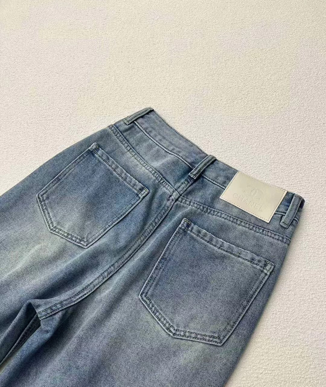 🔥Höchste Qualität🔥26SS NEU Stickerei + Beflockung Doppel-C-Buchstabenjeans