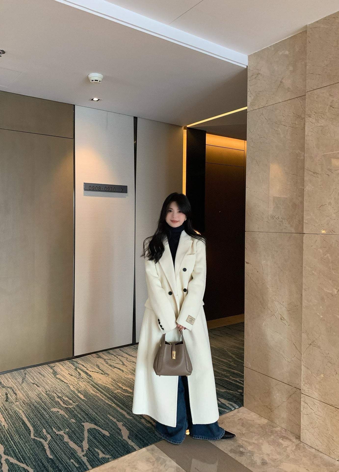 25FW NEW suit collar slim fit wool coat