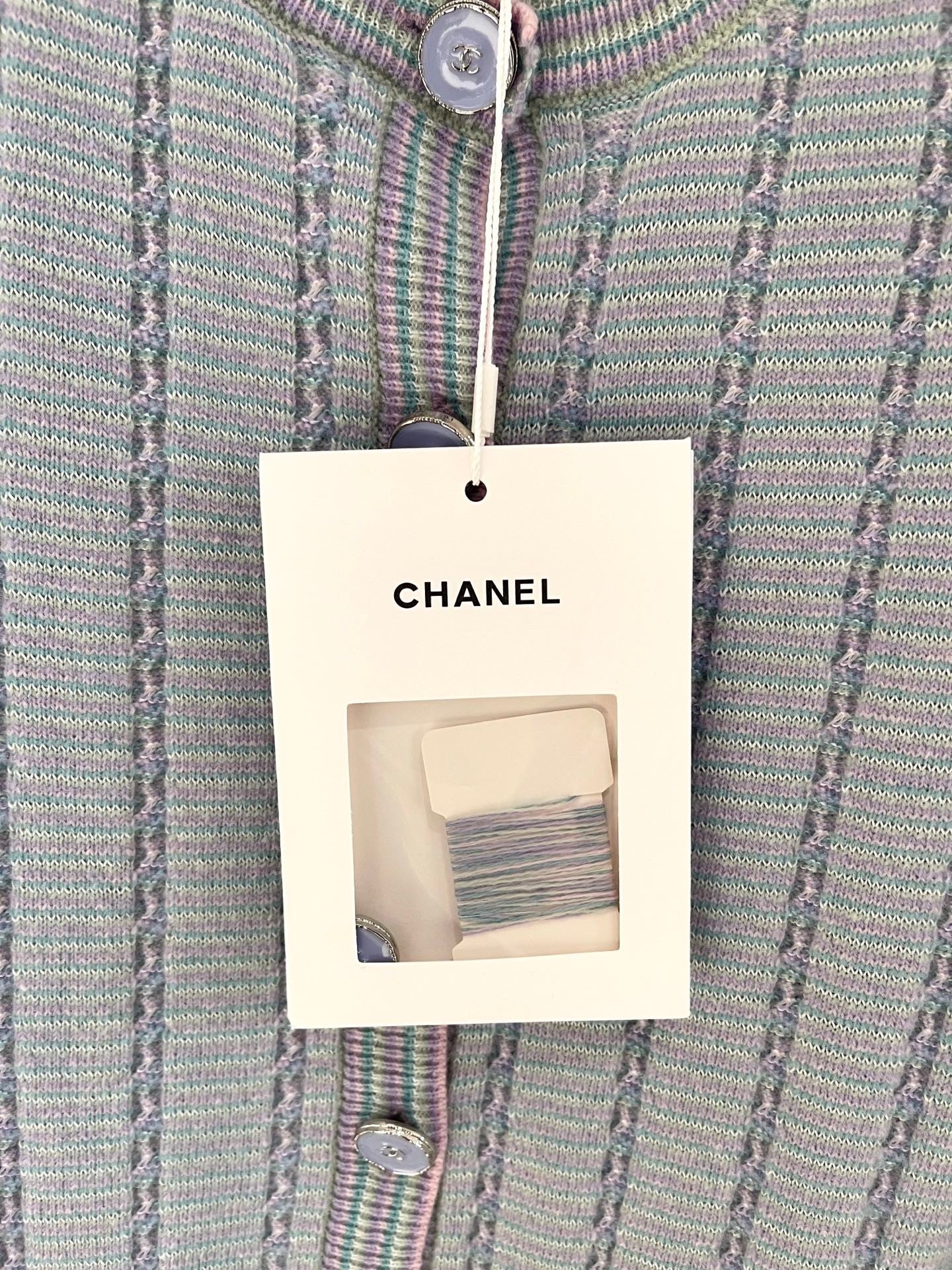 25FW New Blue tassel customization knitted cardigan