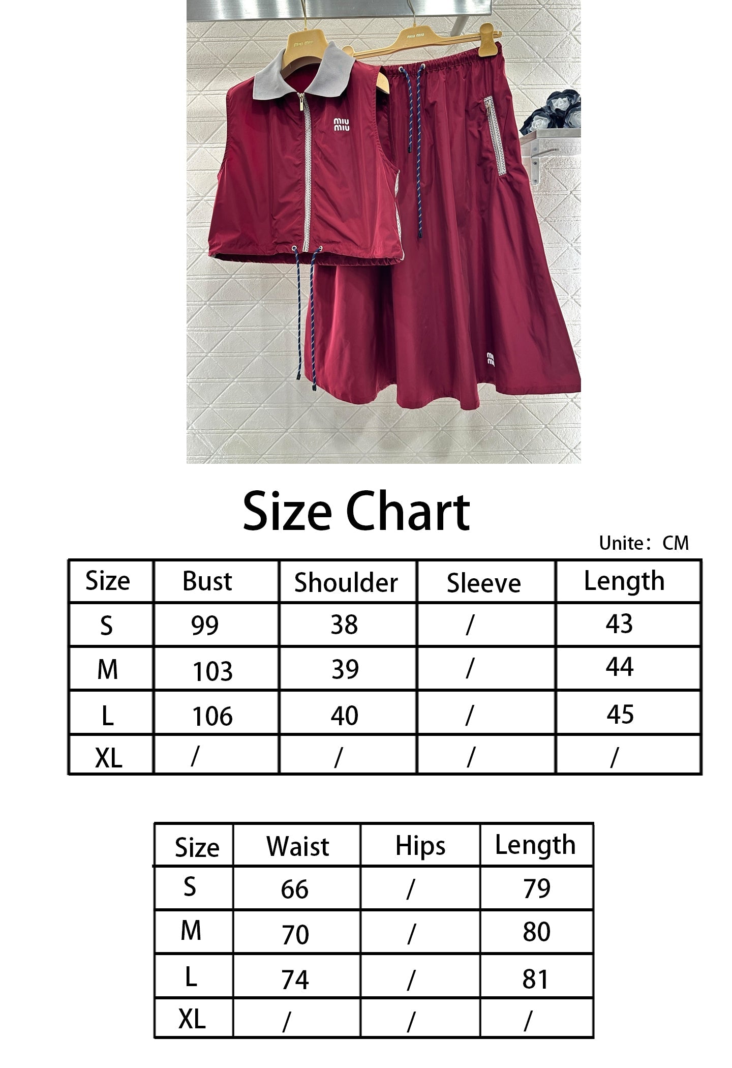 26SS NEW Vest and half skirt set
