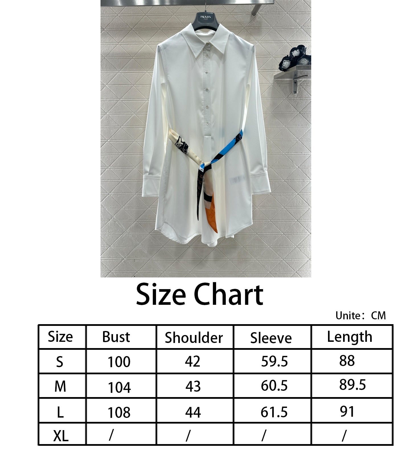 26SS NEW Belted shirt dress