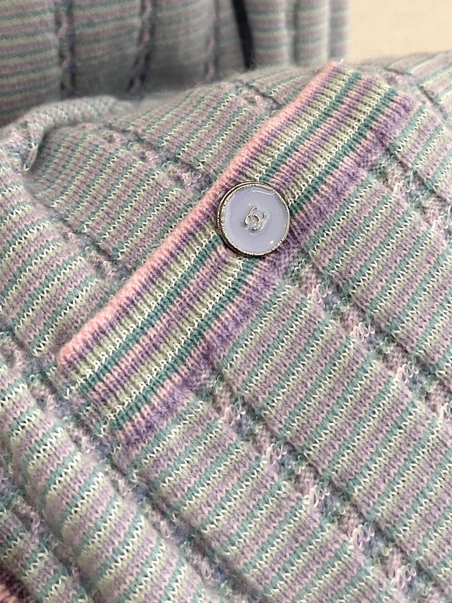 25FW New Blue tassel customization knitted cardigan