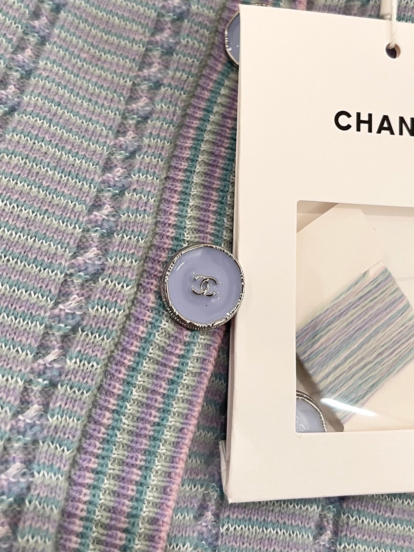 25FW New Blue tassel customization knitted cardigan