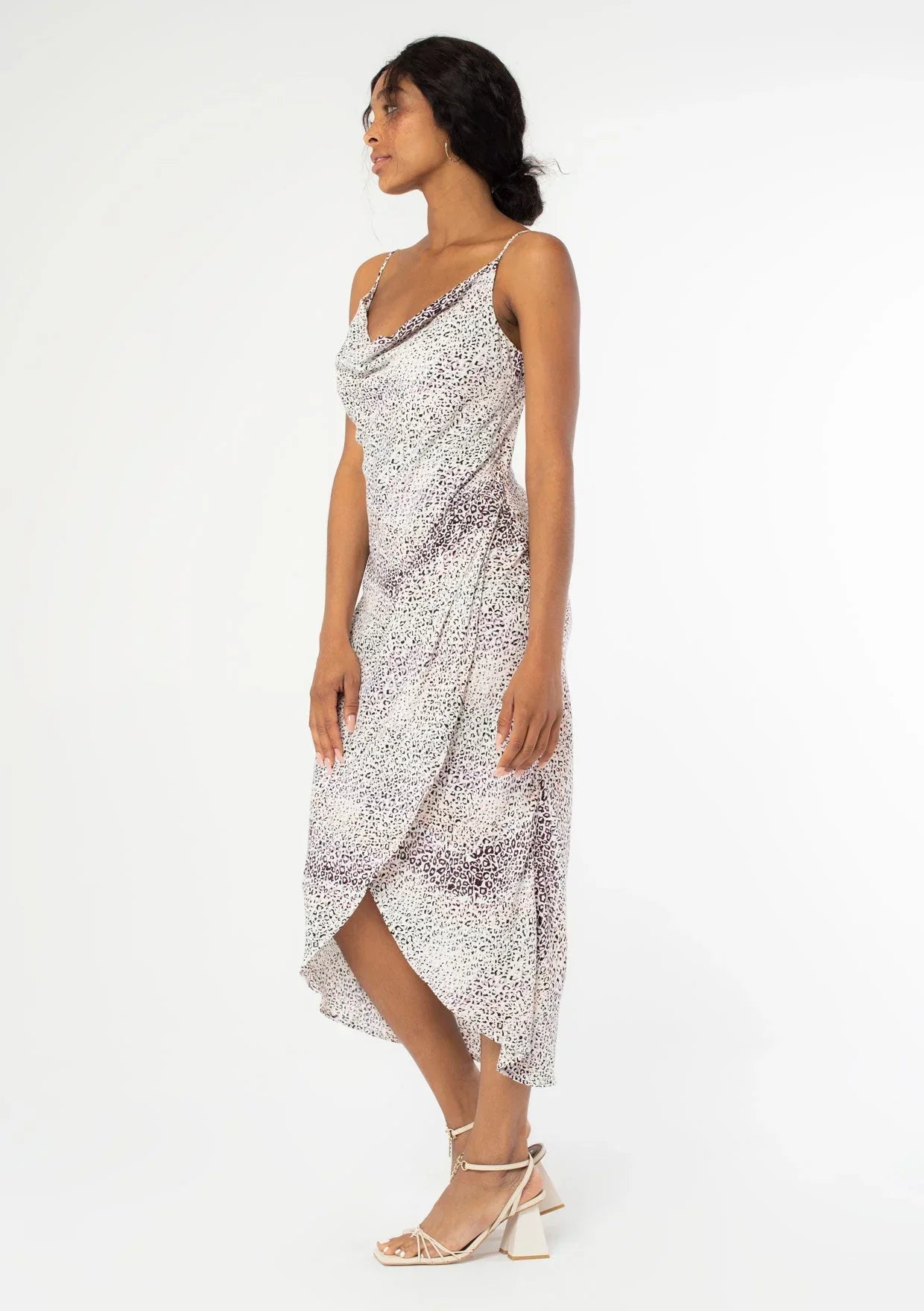 Midikleid mit Leopardenmuster