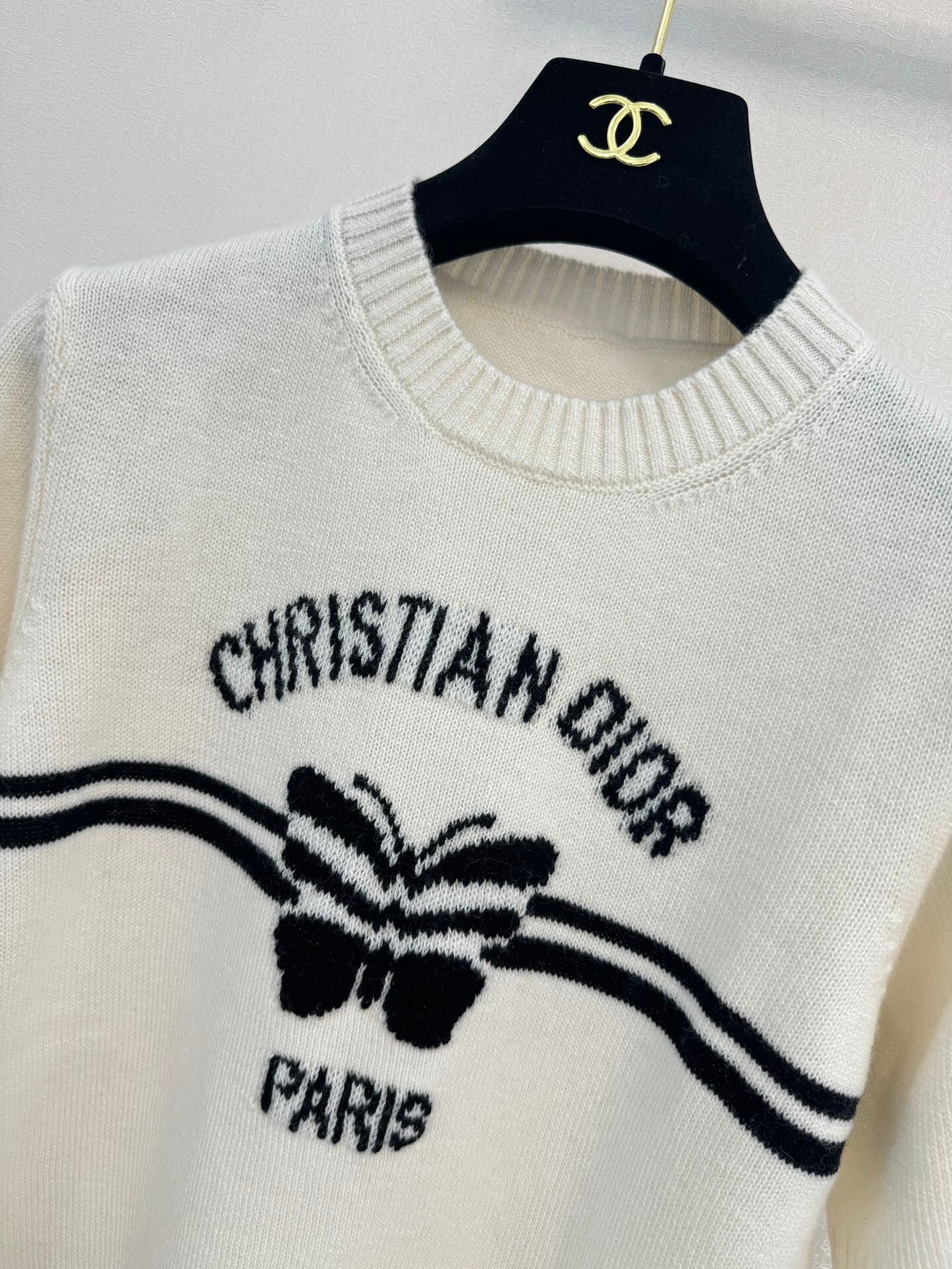 Butterfly Knitted Short Sleeve Shirt