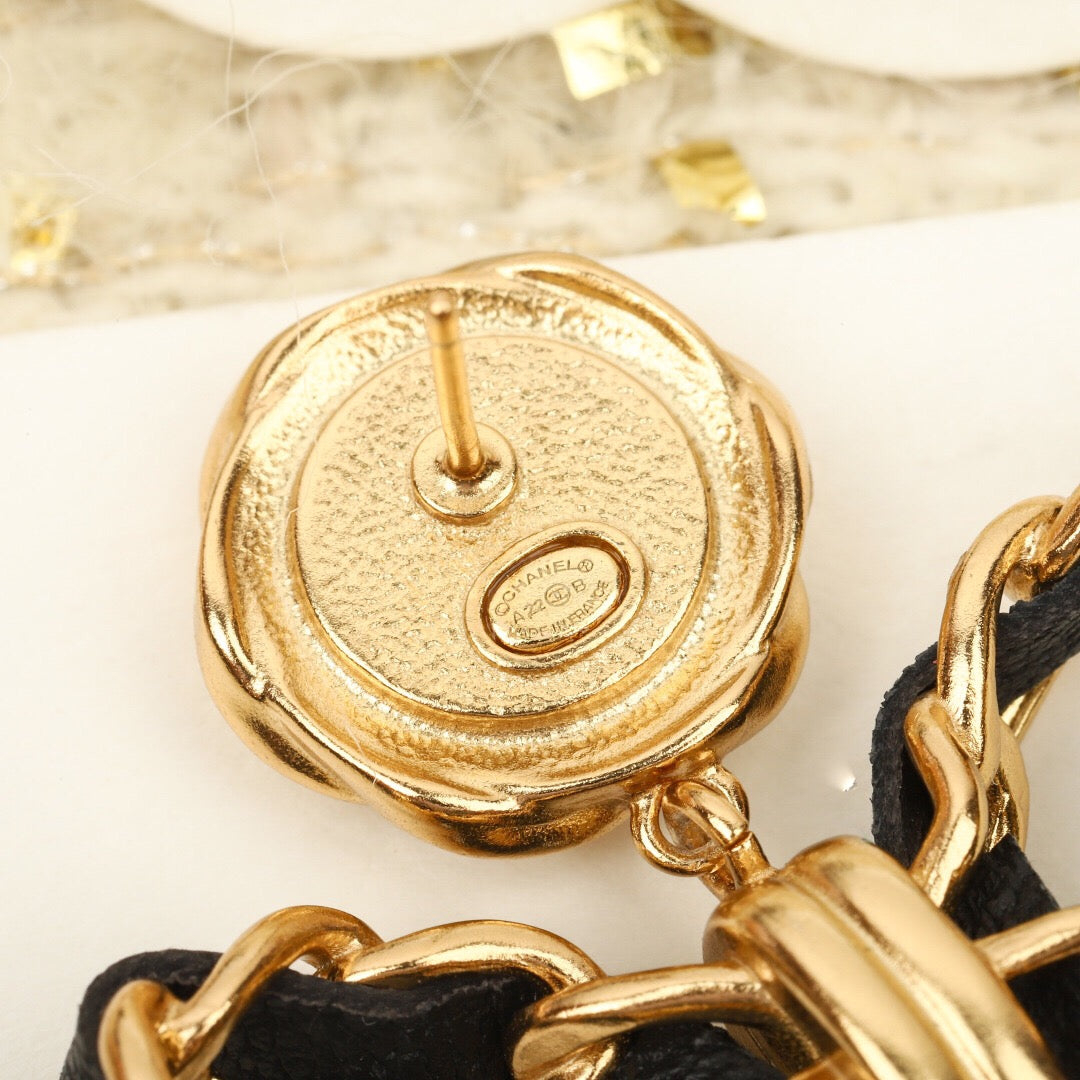 25FW NEU Vintage Schleifenohrringe