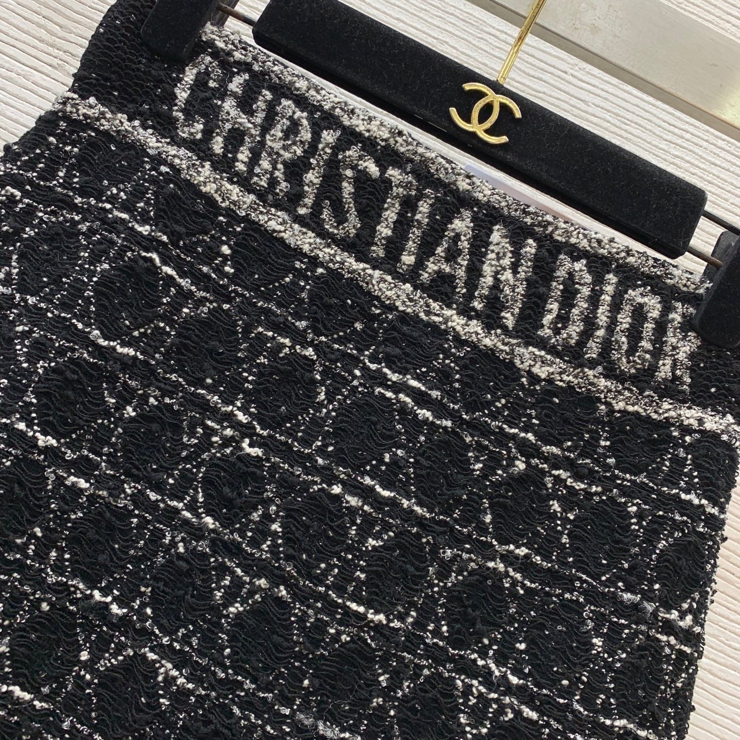 25FW rhombus letter logo knitted skirt