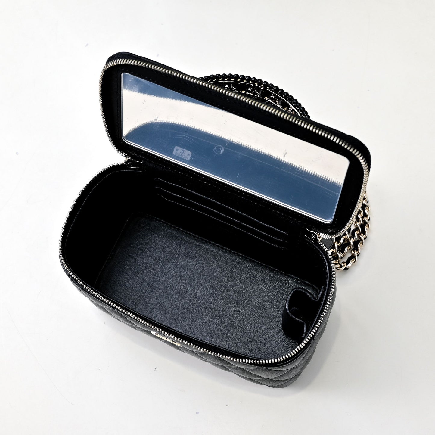 25 new style woven handle cosmetic bag