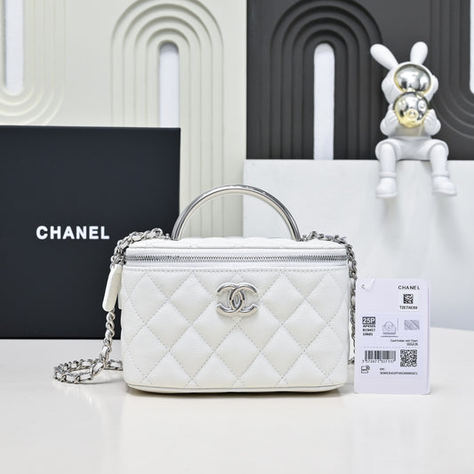 25 new style silver handle cosmetic bag