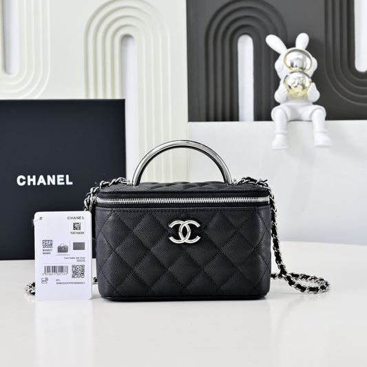 25 new style silver handle cosmetic bag