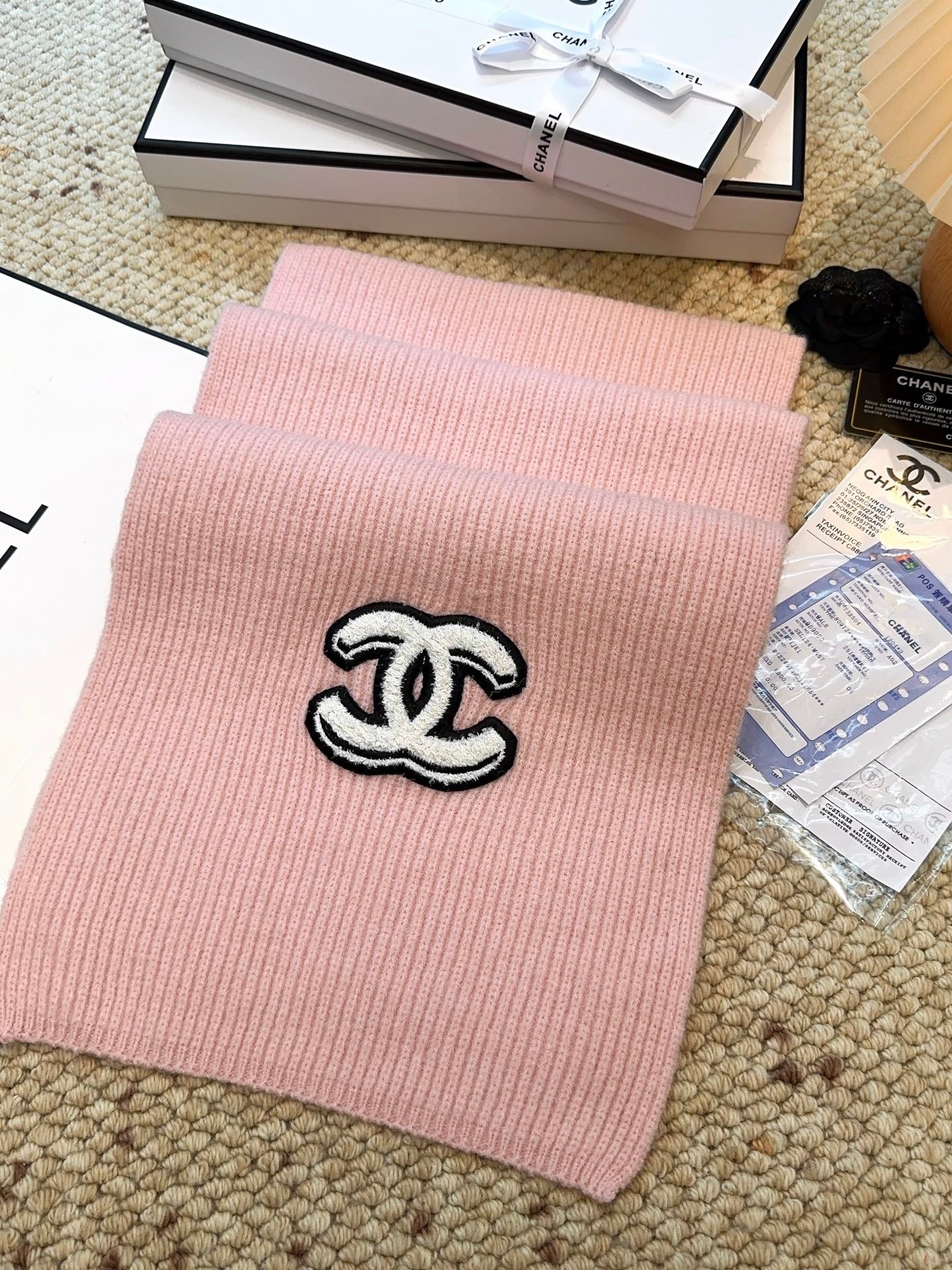 Solid color top cashmere series scarf