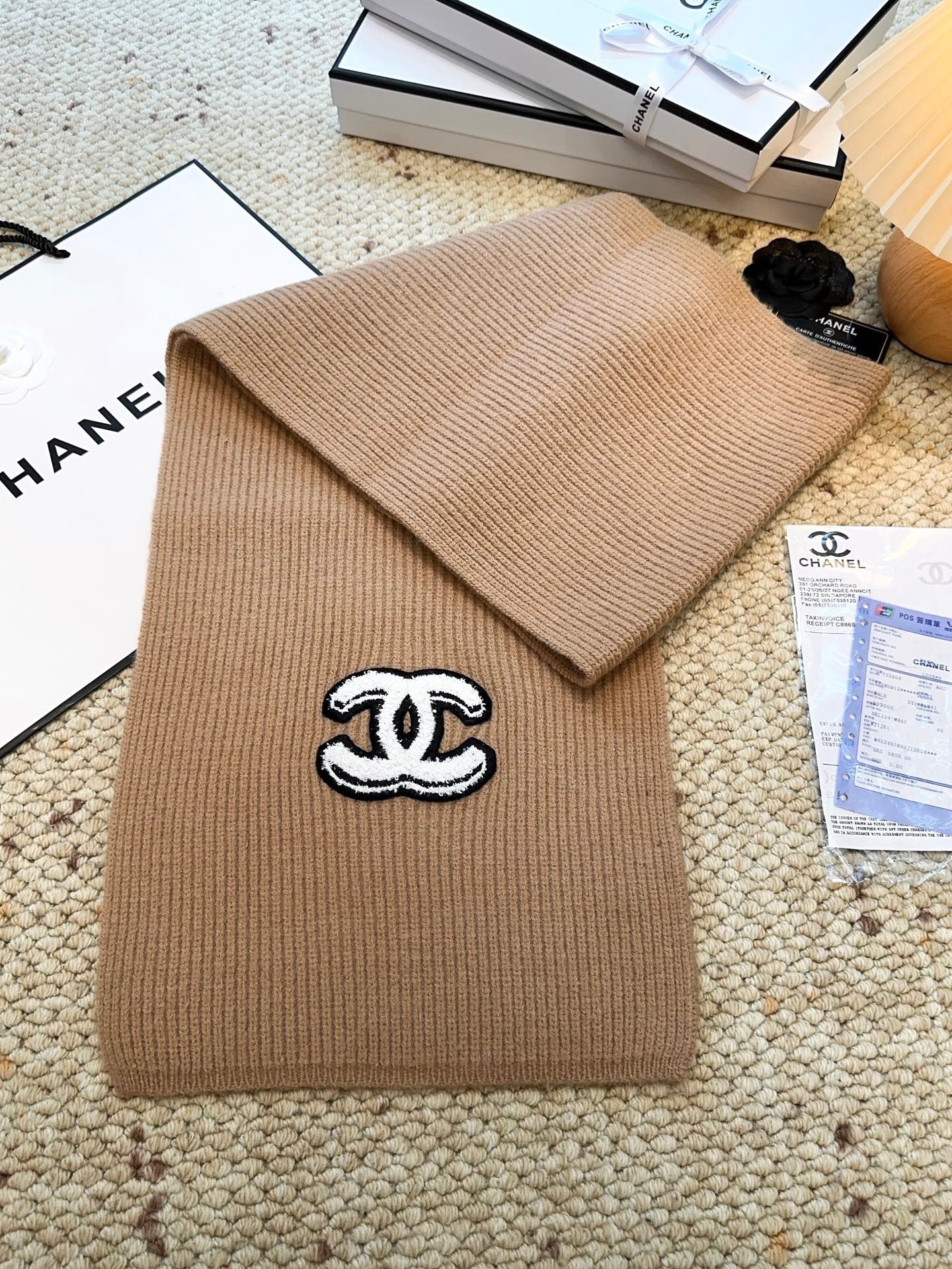 Solid color top cashmere series scarf