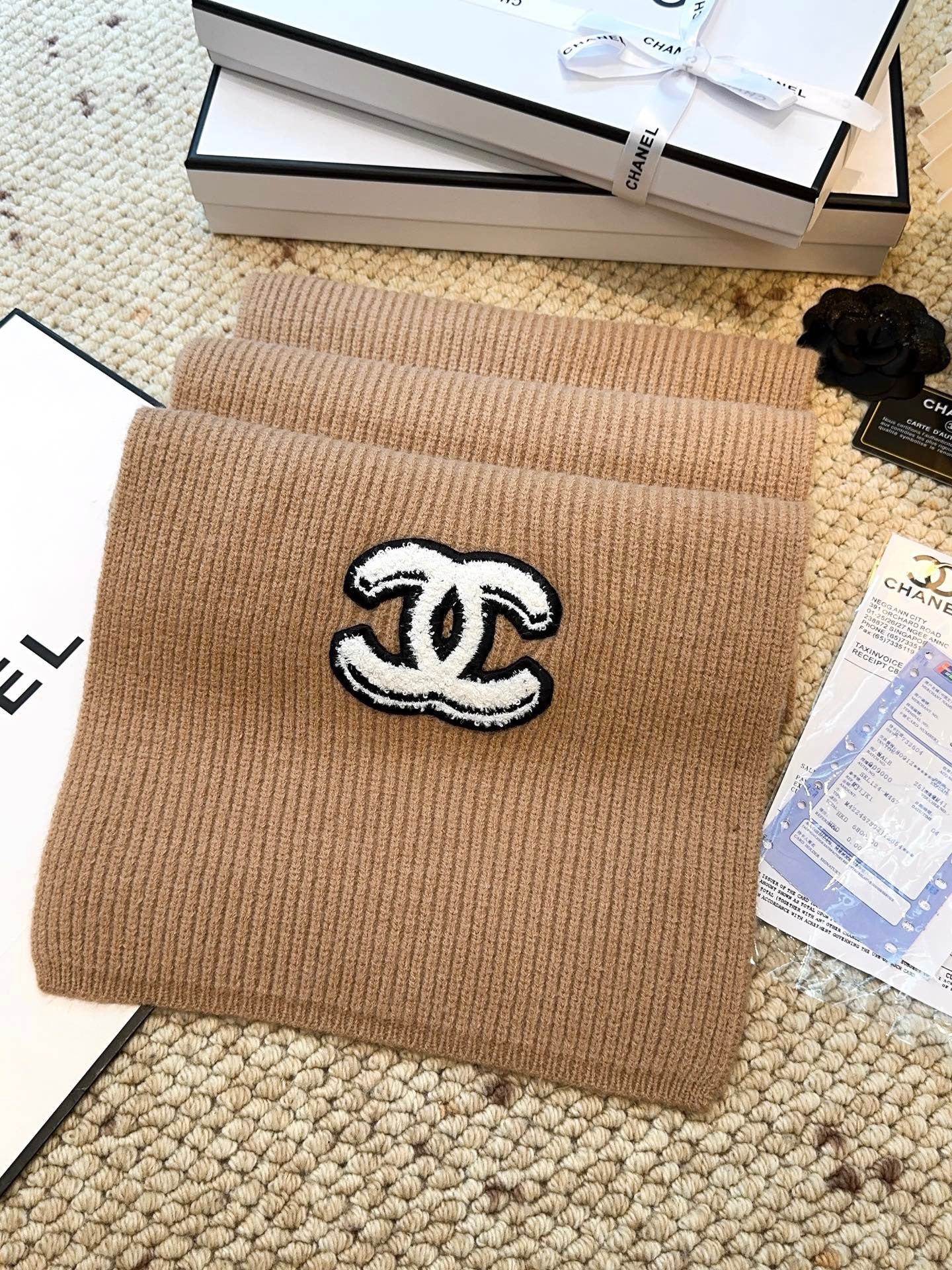 Solid color top cashmere series scarf