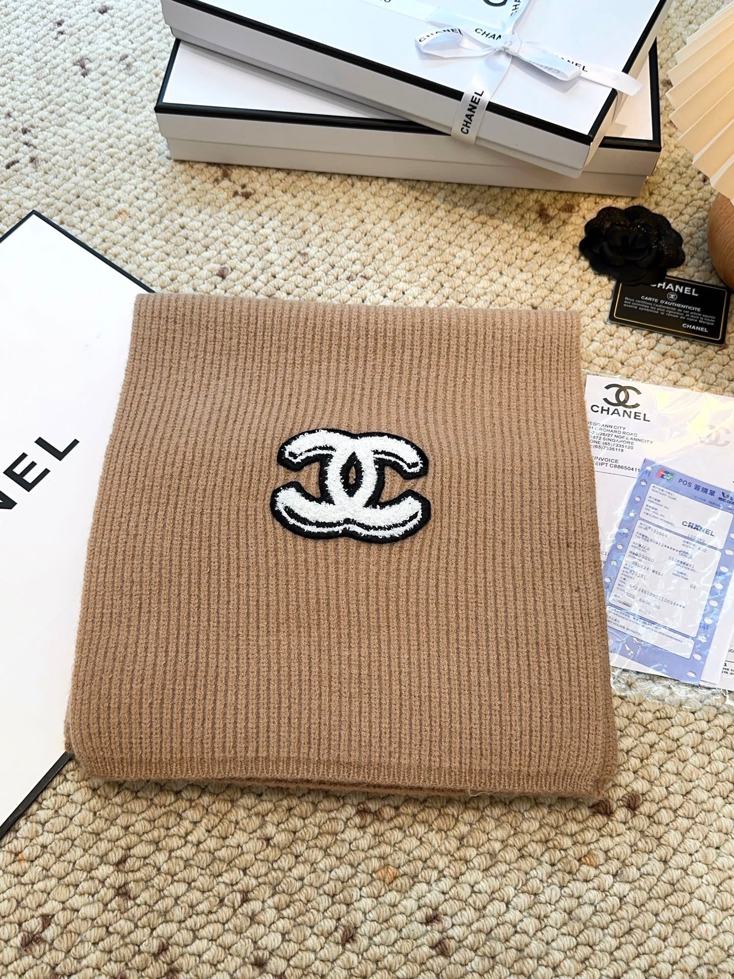 Solid color top cashmere series scarf