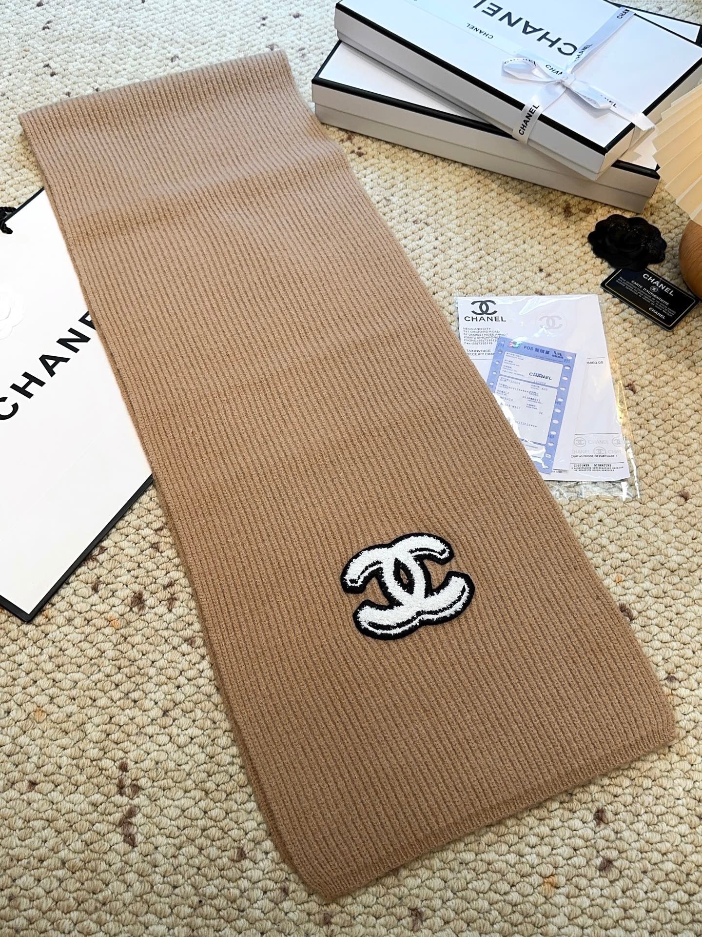 Solid color top cashmere series scarf