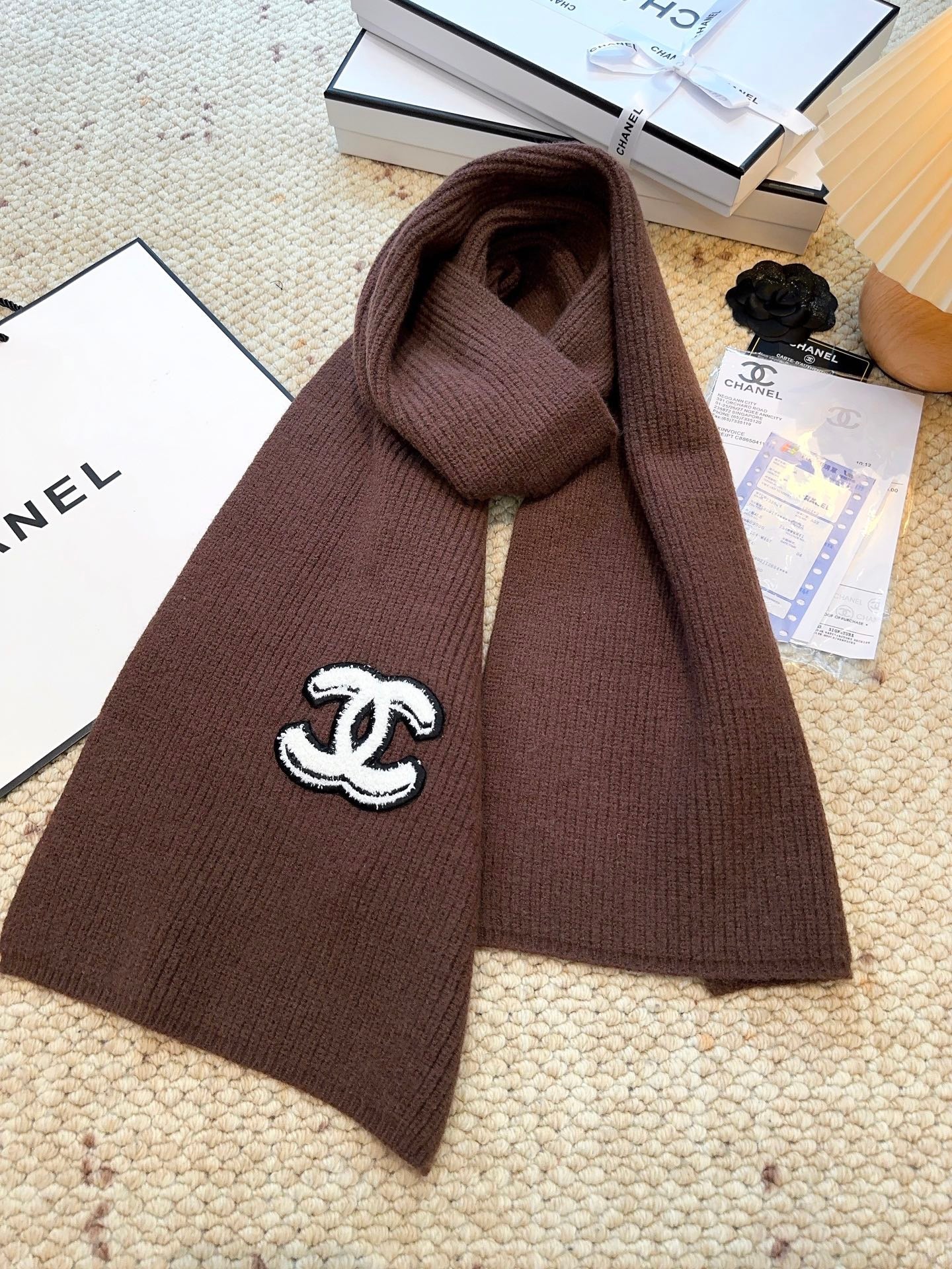 Solid color top cashmere series scarf