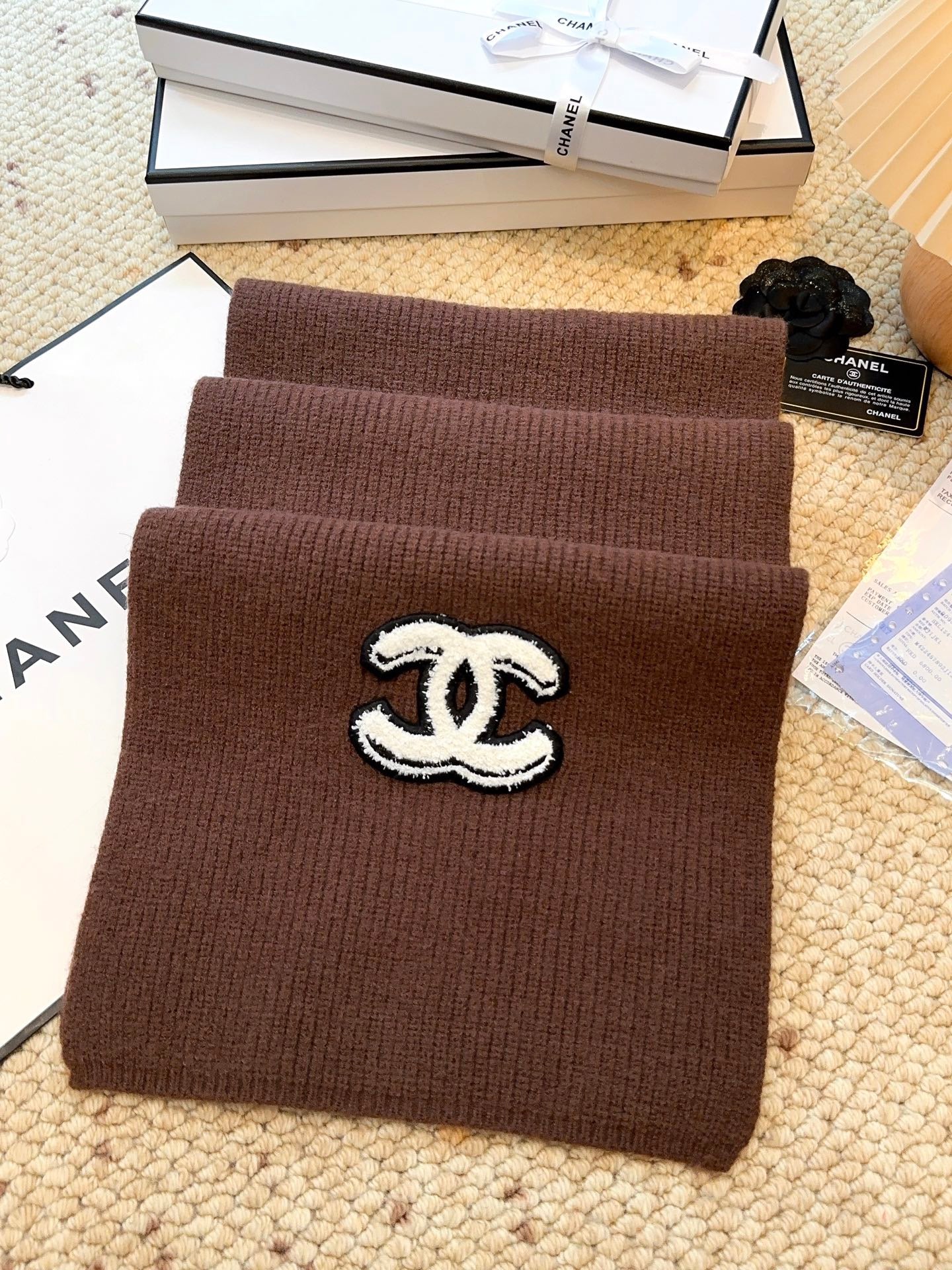 Solid color top cashmere series scarf