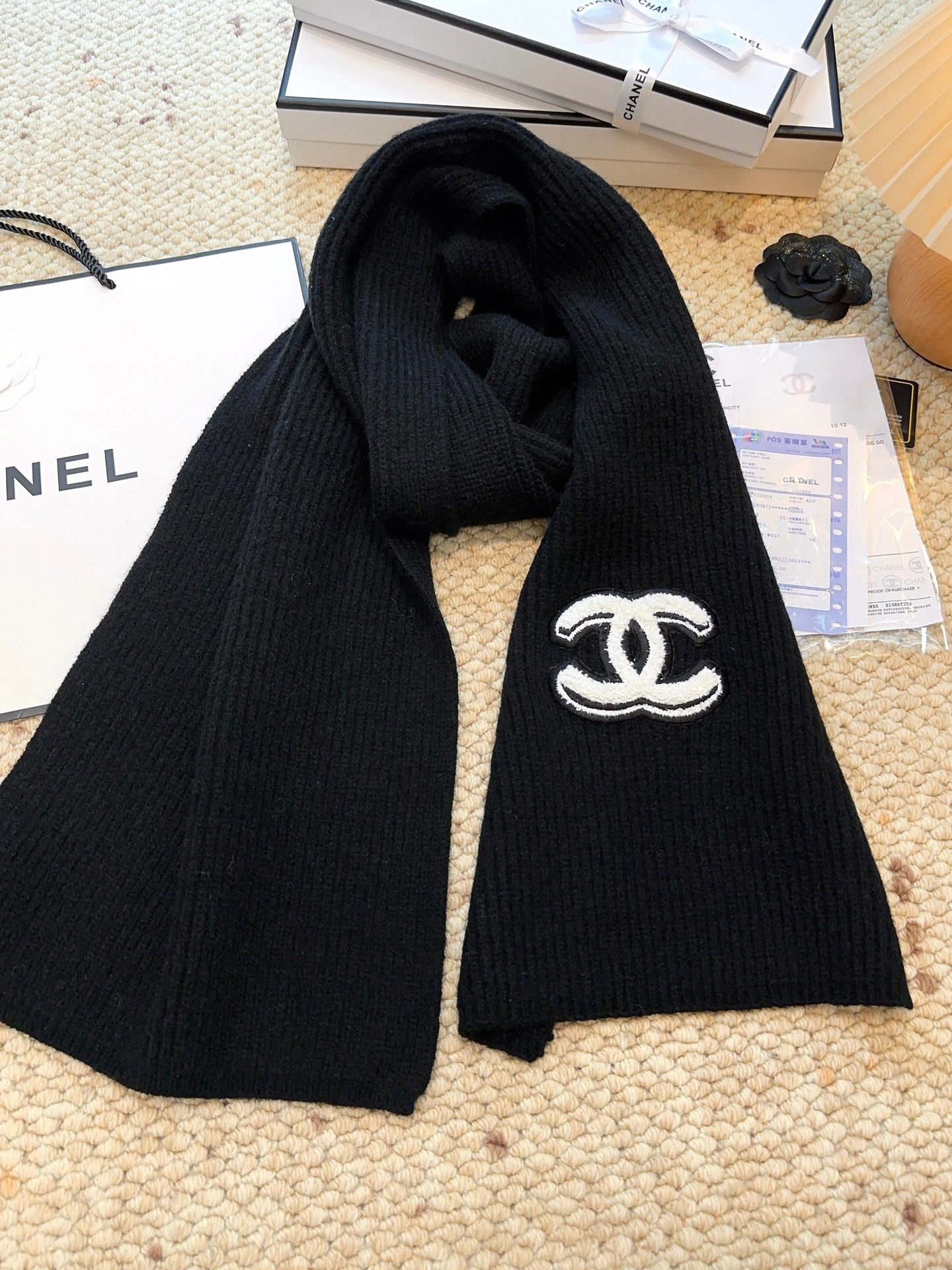 Solid color top cashmere series scarf