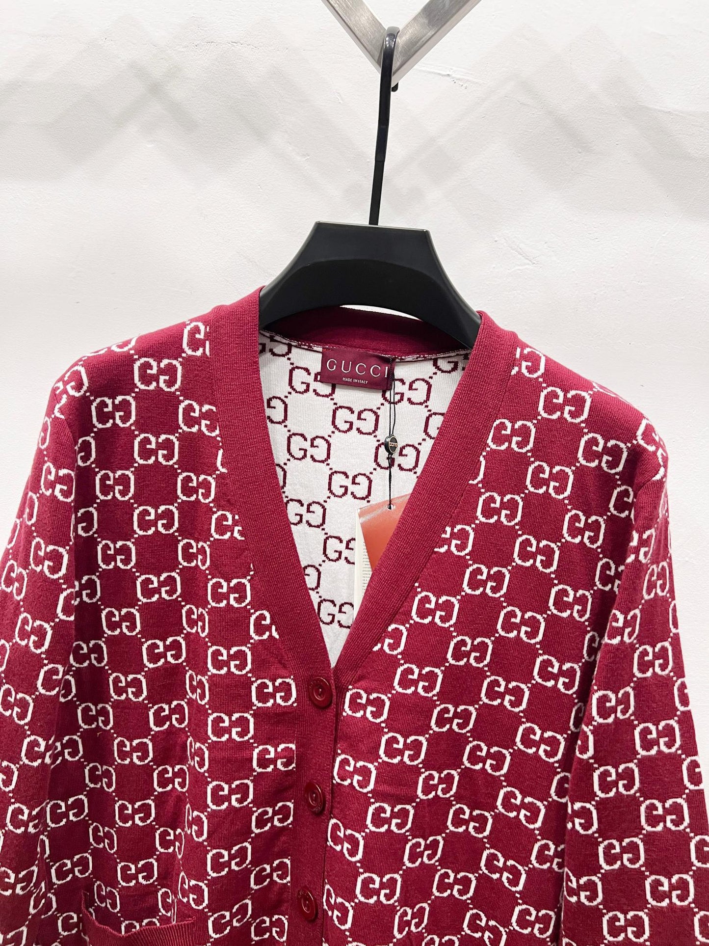 🎄Christmas limited edition🎄25 new autumn and winter logo fully embroidered jacquard knitted cardigan