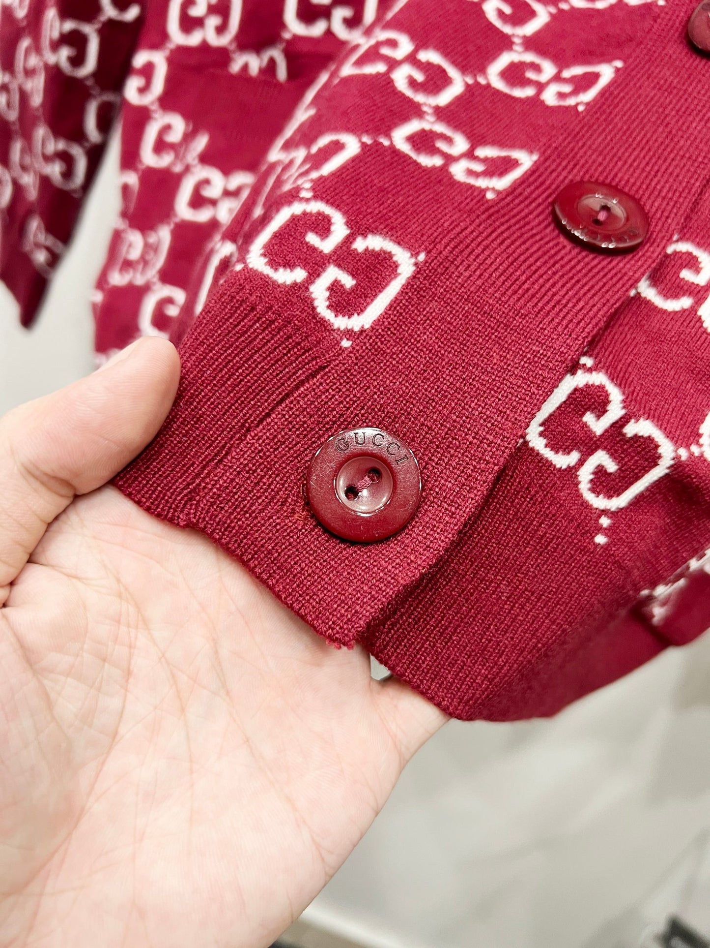 🎄Christmas limited edition🎄25 new autumn and winter logo fully embroidered jacquard knitted cardigan