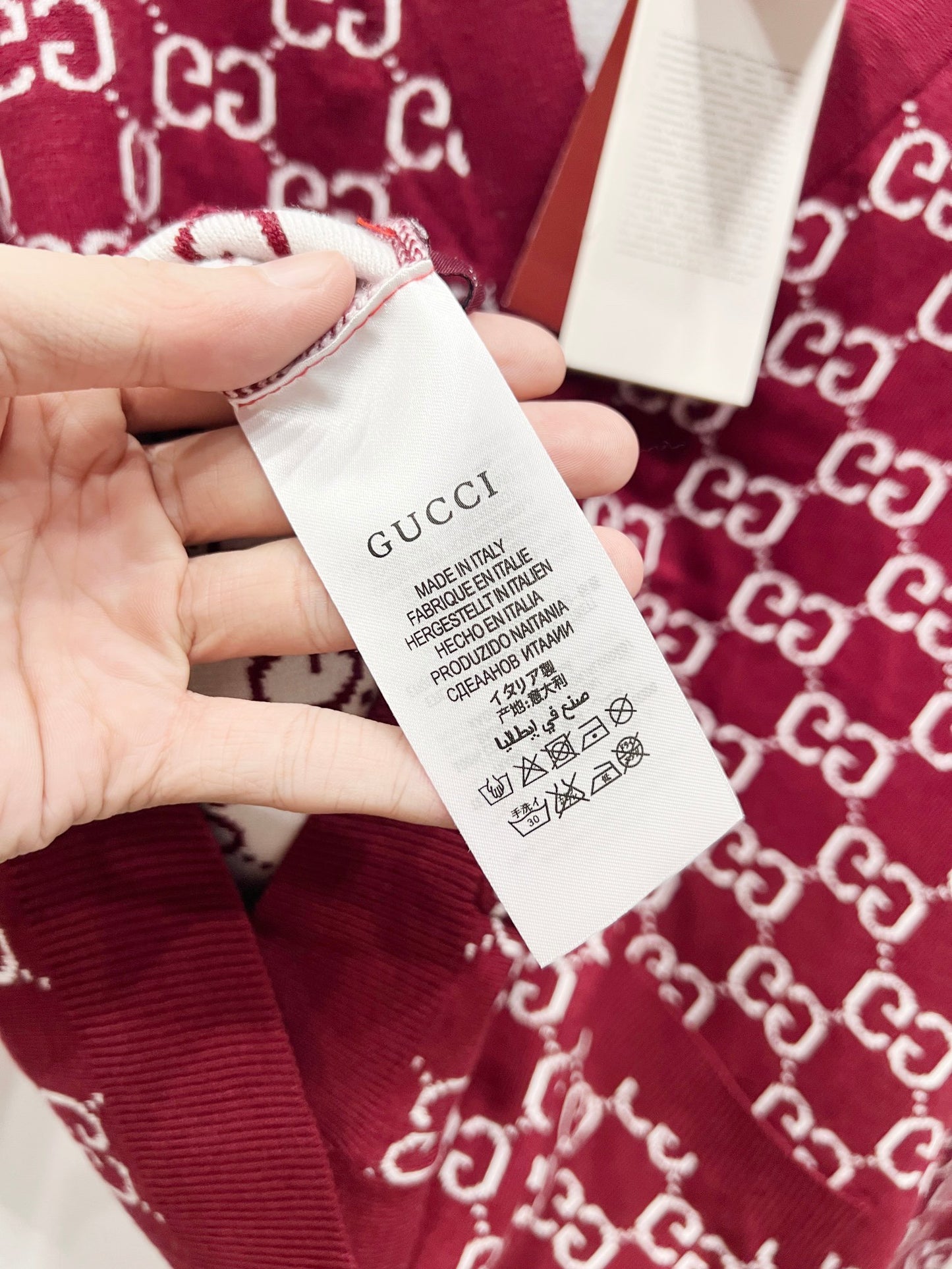 🎄Christmas limited edition🎄25 new autumn and winter logo fully embroidered jacquard knitted cardigan