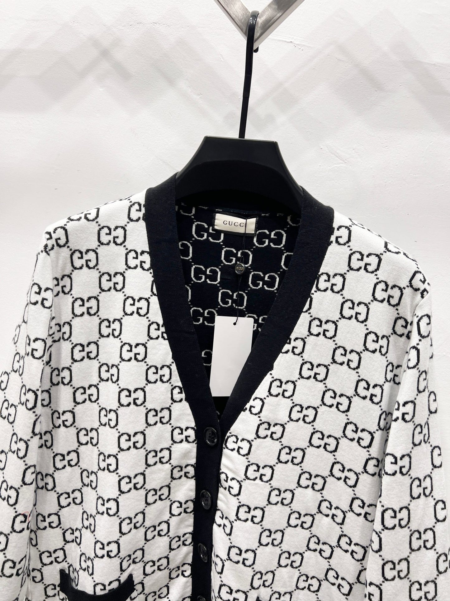 🎄Christmas limited edition🎄25 new autumn and winter logo fully embroidered jacquard knitted cardigan