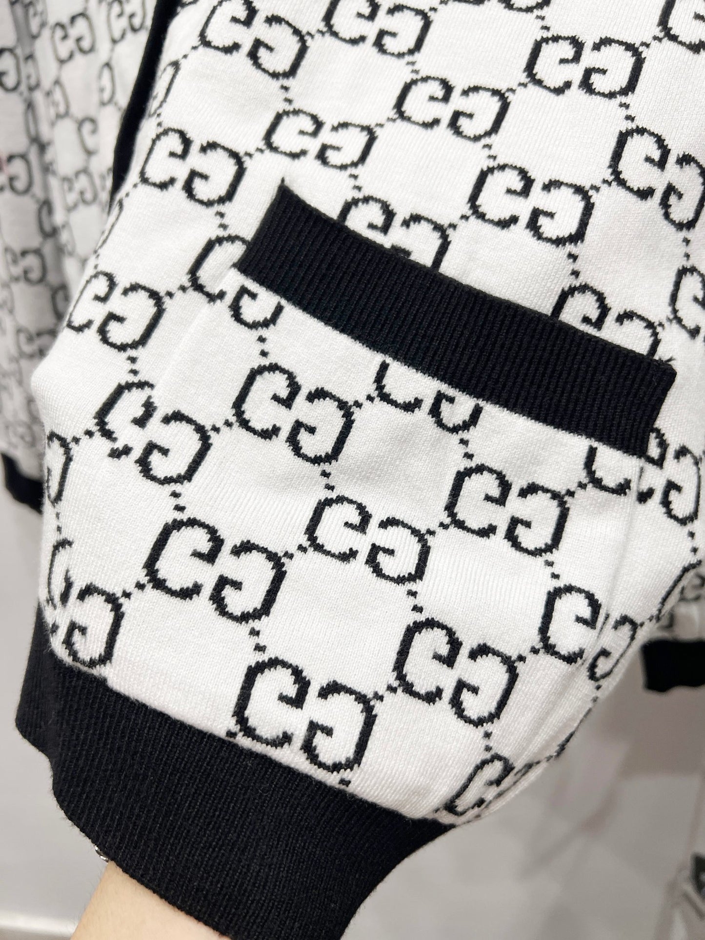 🎄Christmas limited edition🎄25 new autumn and winter logo fully embroidered jacquard knitted cardigan