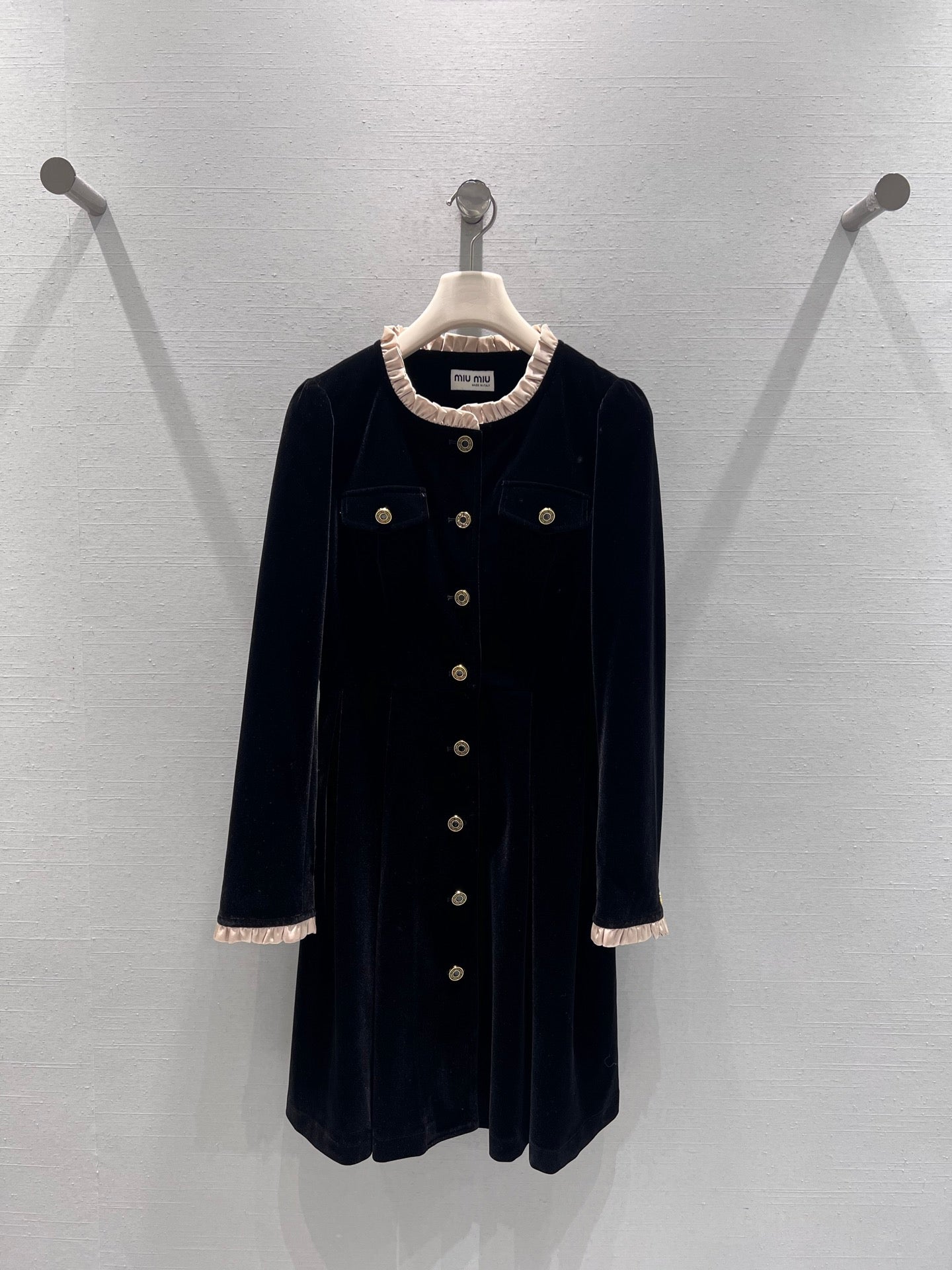 25FW haute couture collection gold velvet dress