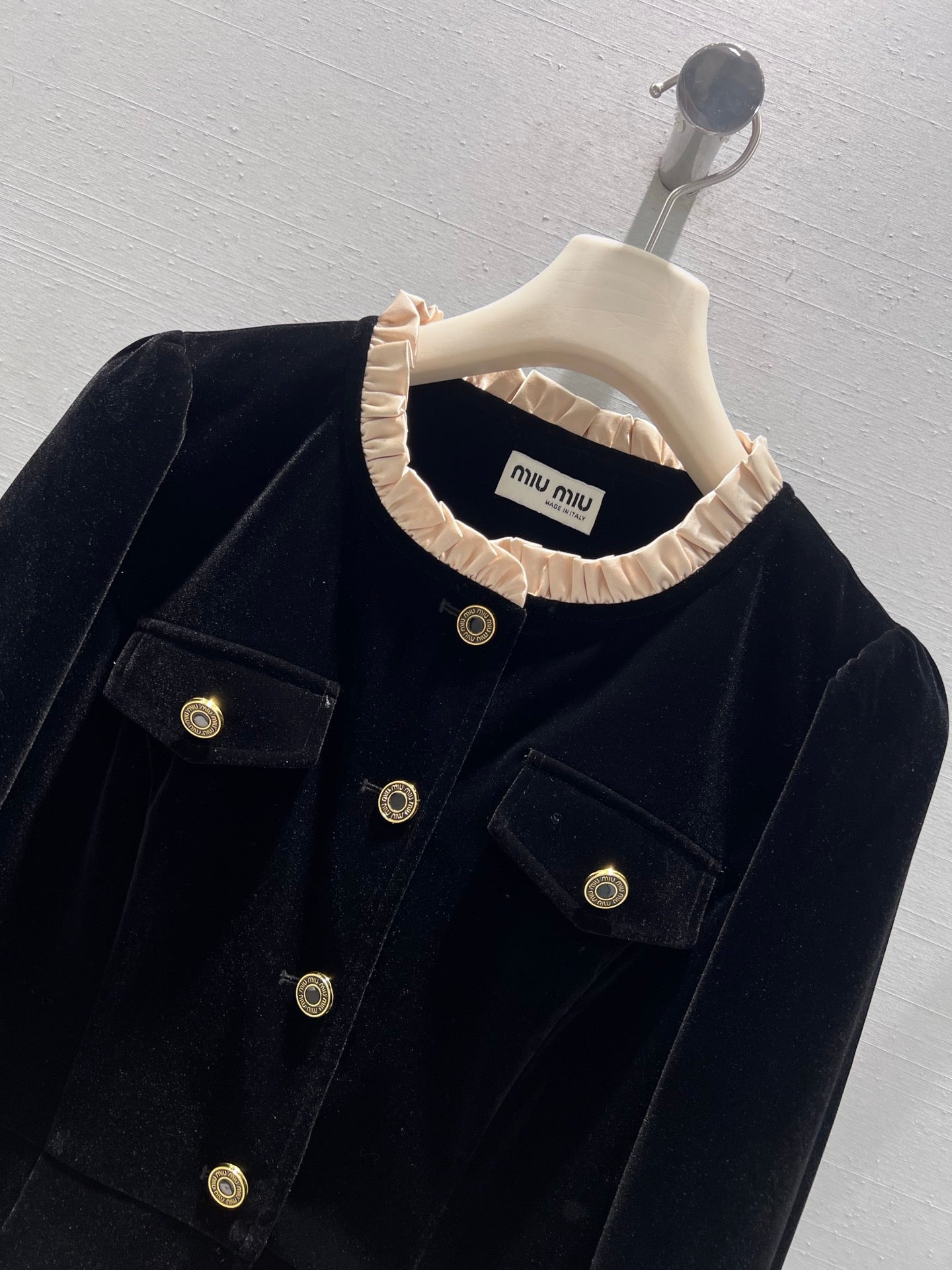 25FW haute couture collection gold velvet dress