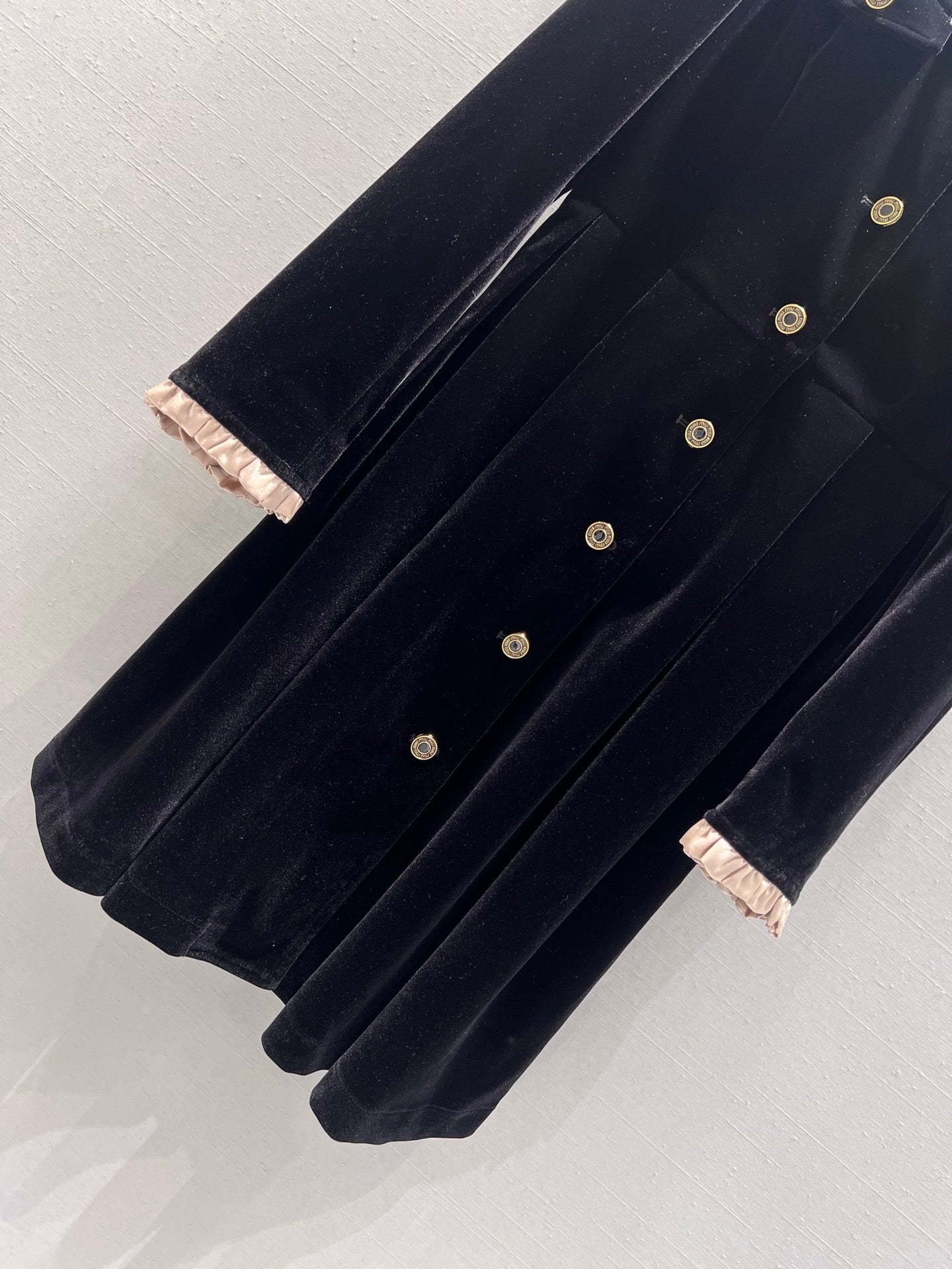 25FW haute couture collection gold velvet dress