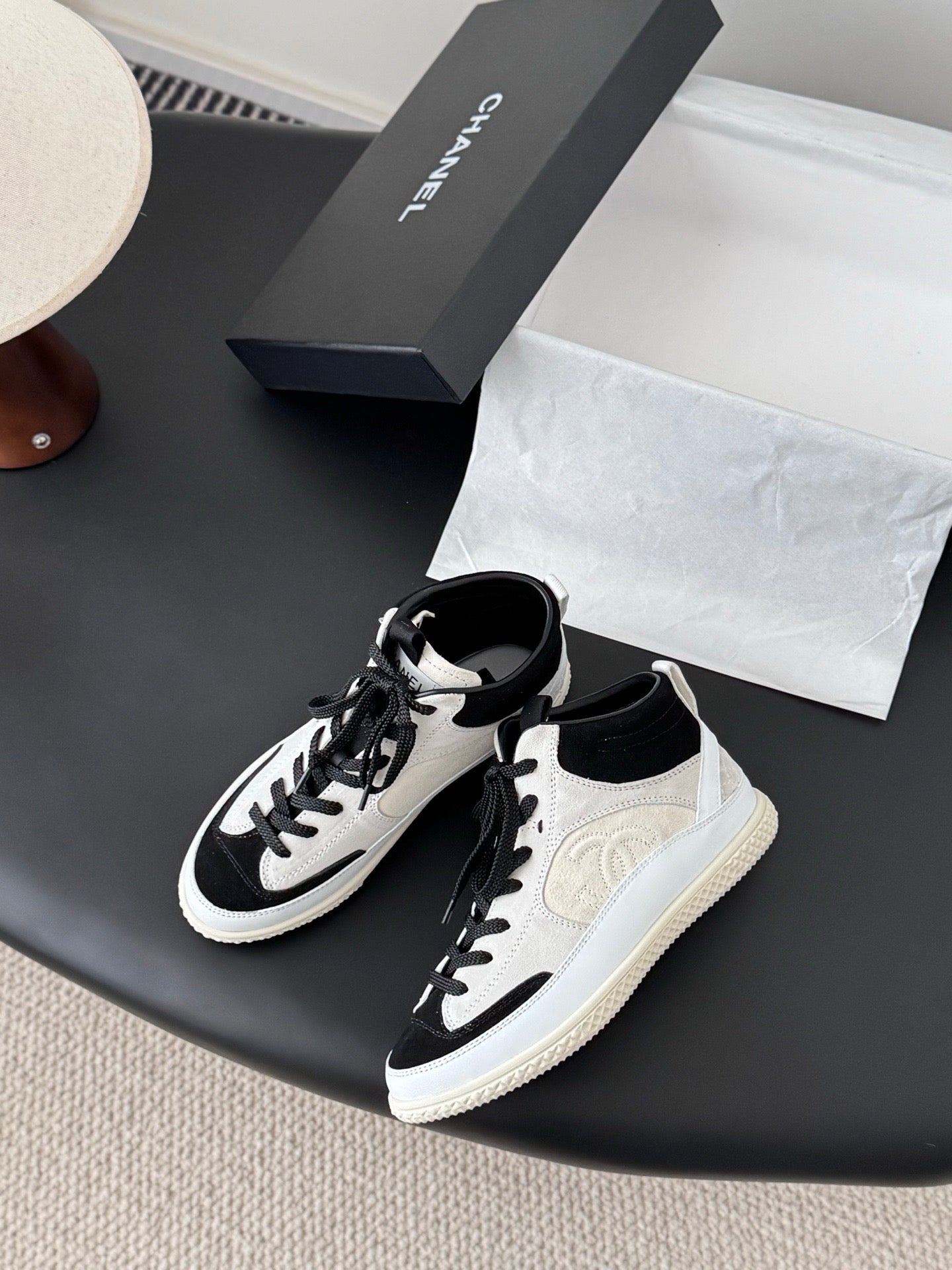 25FW top panda suede Gaobang casual sports shoes