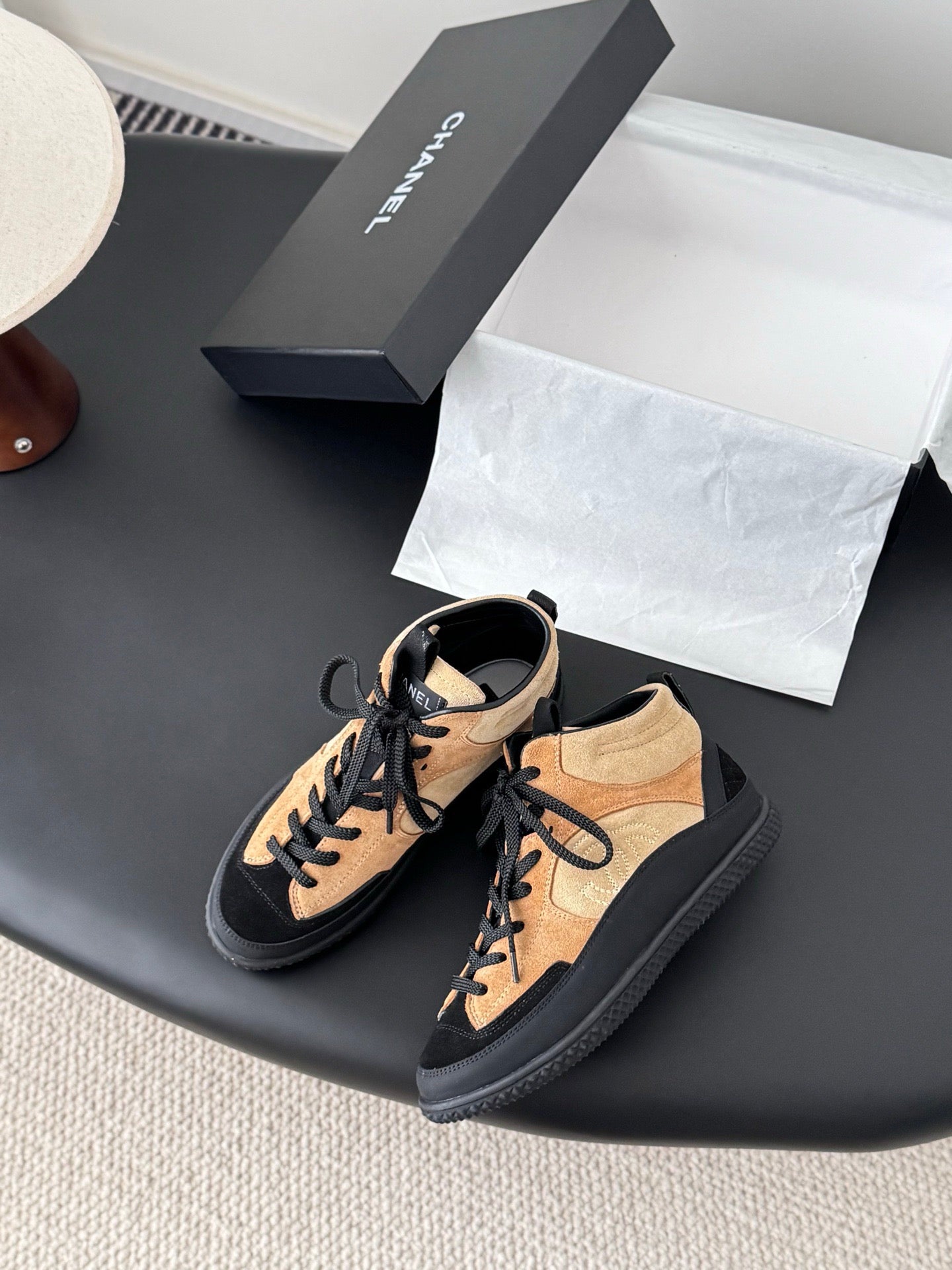 25FW top panda suede Gaobang casual sports shoes