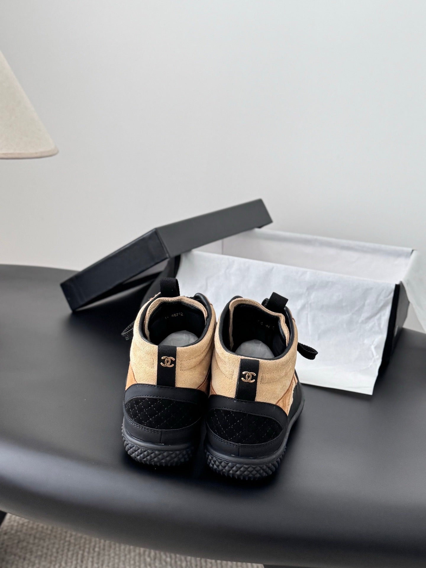 25FW top panda suede Gaobang casual sports shoes