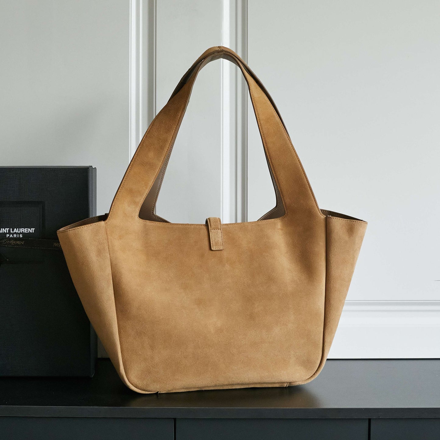 25FW new BEA horizontal TOTE suede bag
