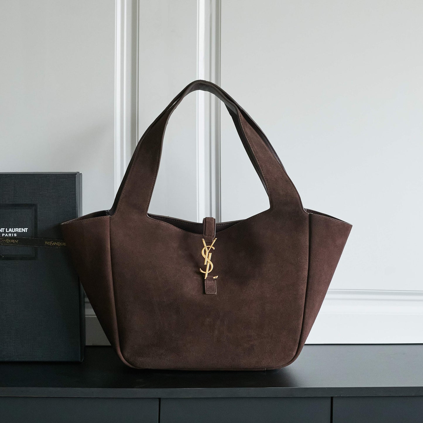 25FW new BEA horizontal TOTE suede bag