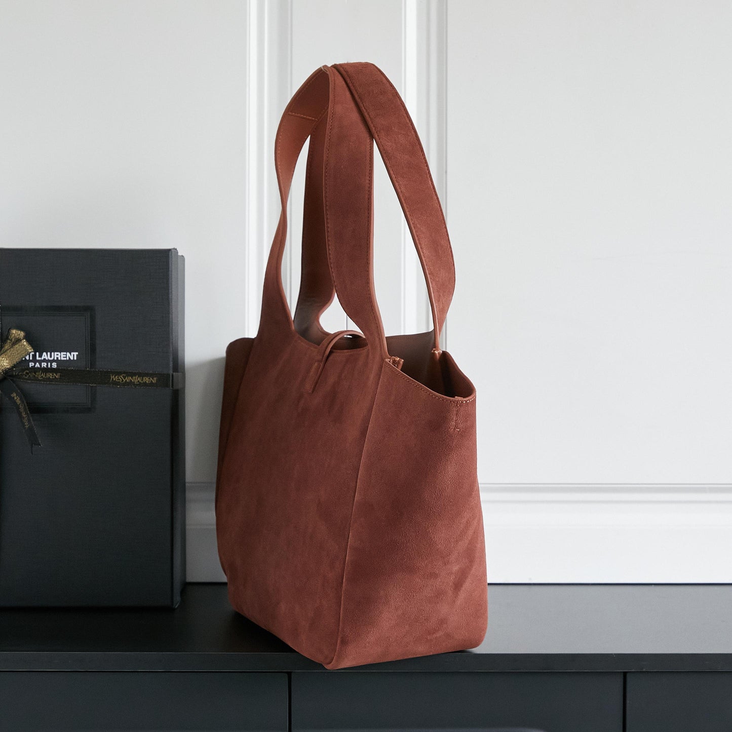 25FW new BEA horizontal TOTE suede bag