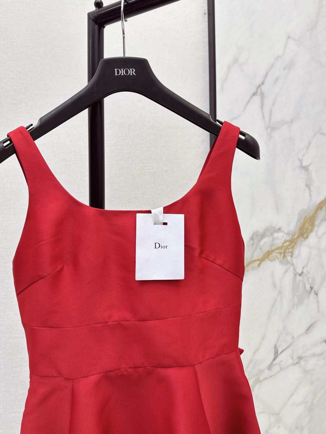 26SS New Hepburn Style Back Bow Sleeveless Dress