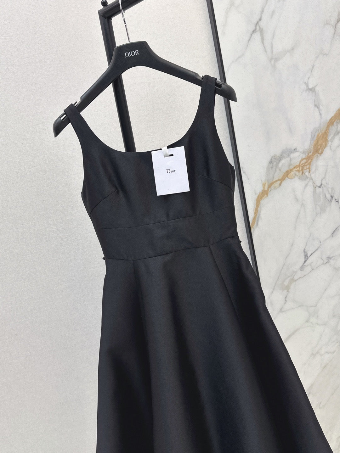 26SS New Hepburn Style Back Bow Sleeveless Dress